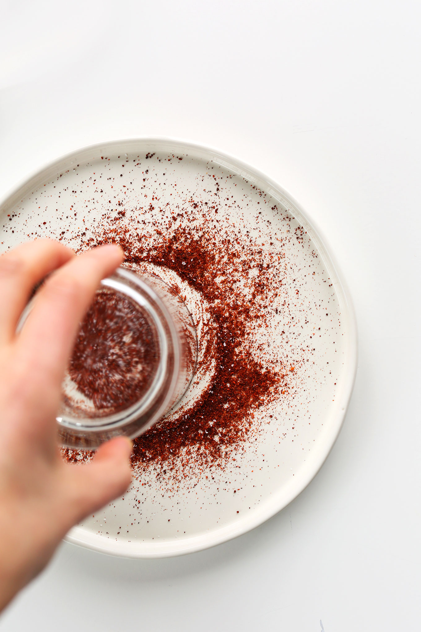 Making Chili Lime rims on glasses for homemade spicy margaritas