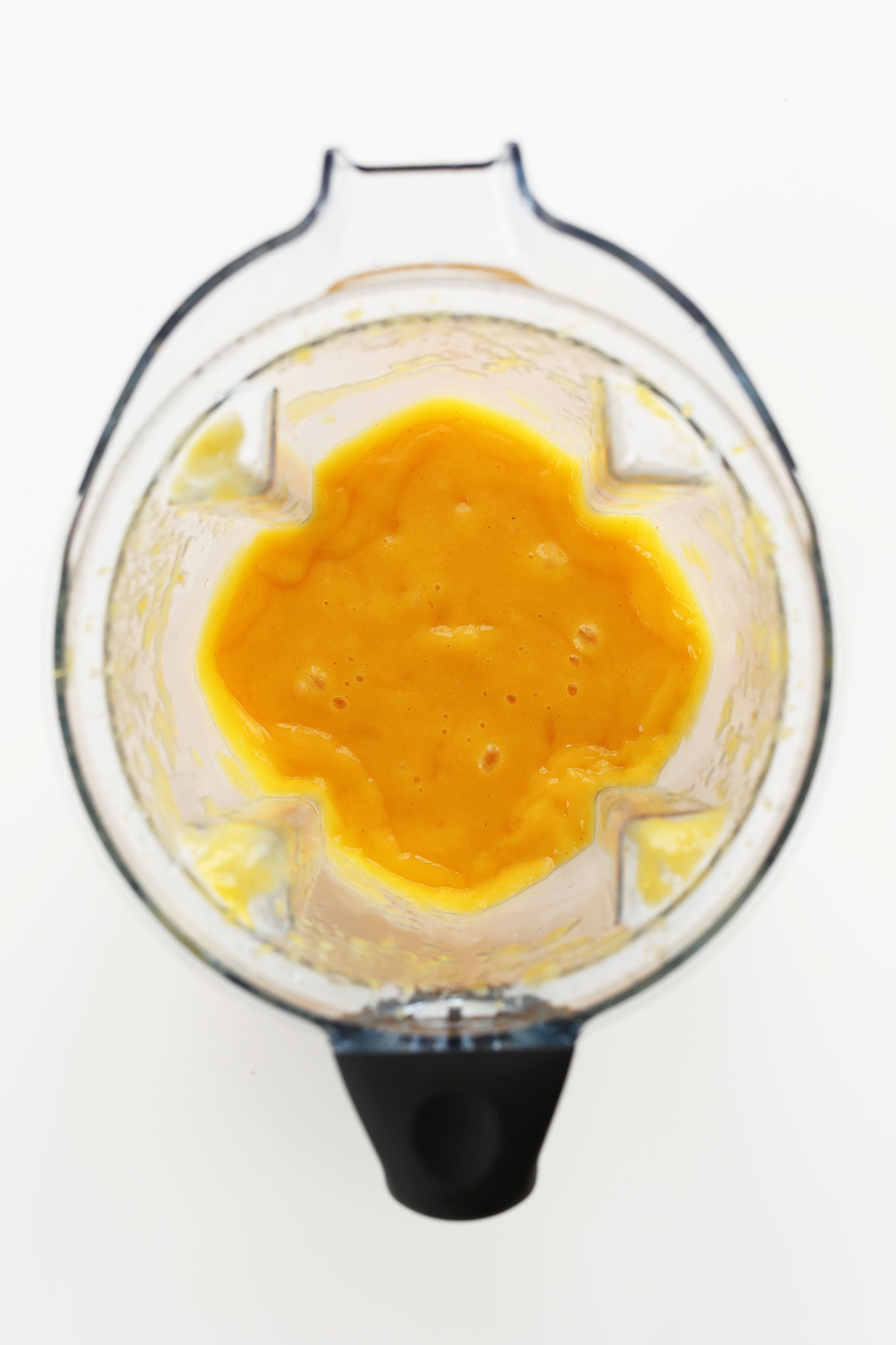 Freshly blended mango for making homemade Mango Chili Margaritas