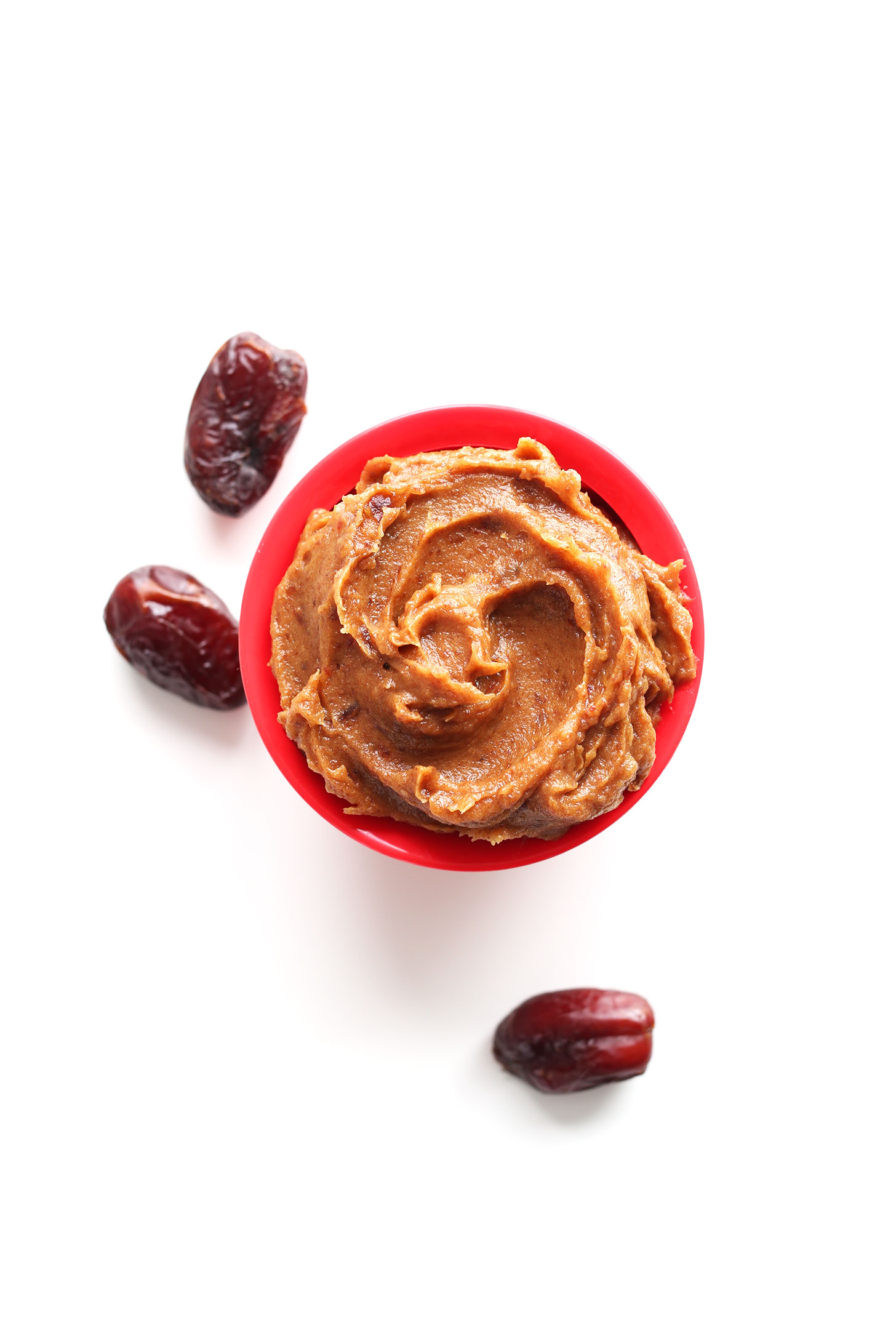 Naturally-sweetened date caramel for making homemade Caramel Frappuccinos